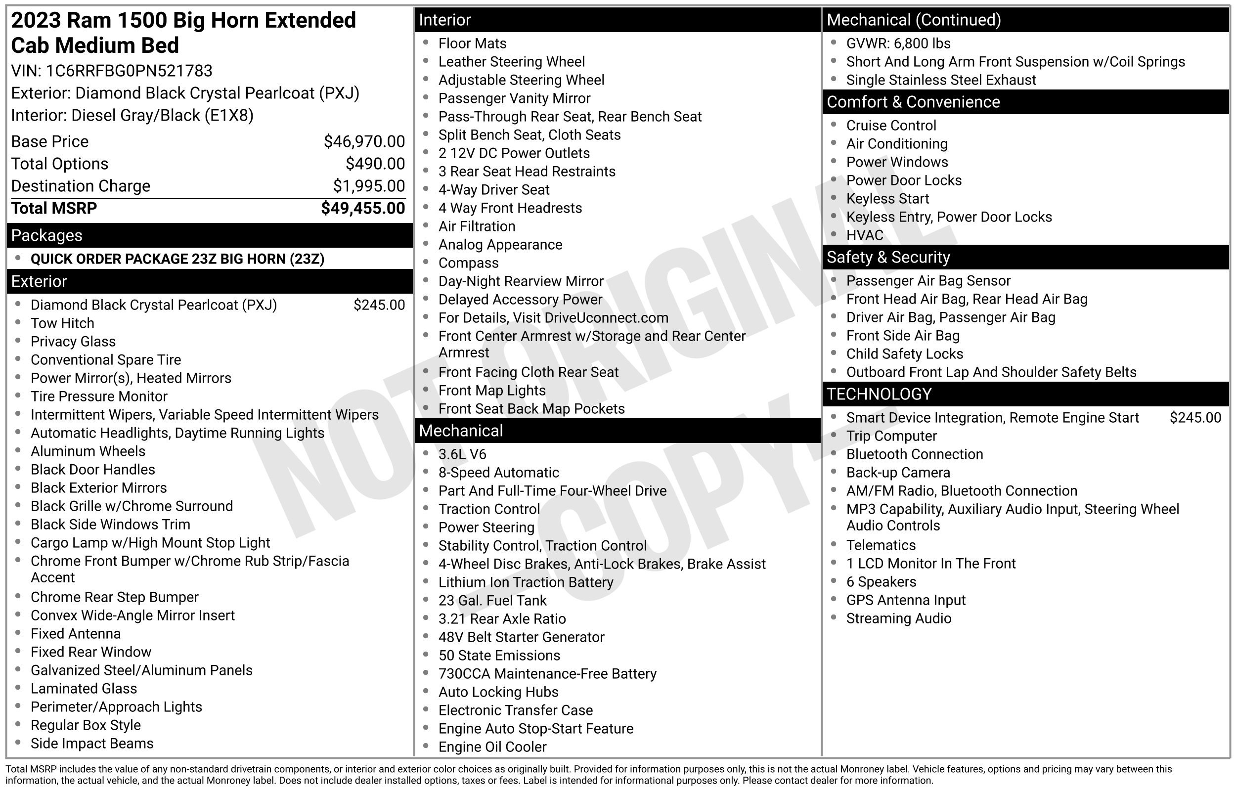 Used 2023 RAM 1500 Big Horn AWD/4WD image 3
