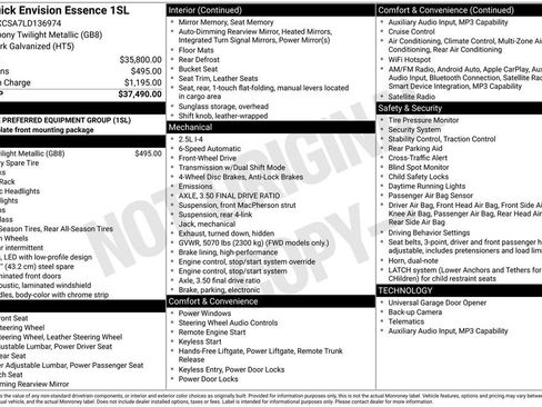 Used 2020 Buick Envision Essence image 5