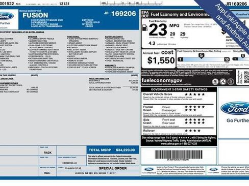 Used 2018 Ford Fusion Titanium AWD/4WD image 15