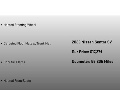 Used 2022 Nissan Sentra SV w/ All-Weather Package FWD image 18
