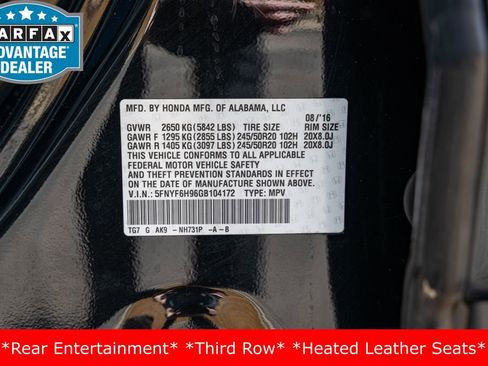 Used 2016 Honda Pilot Touring image 36