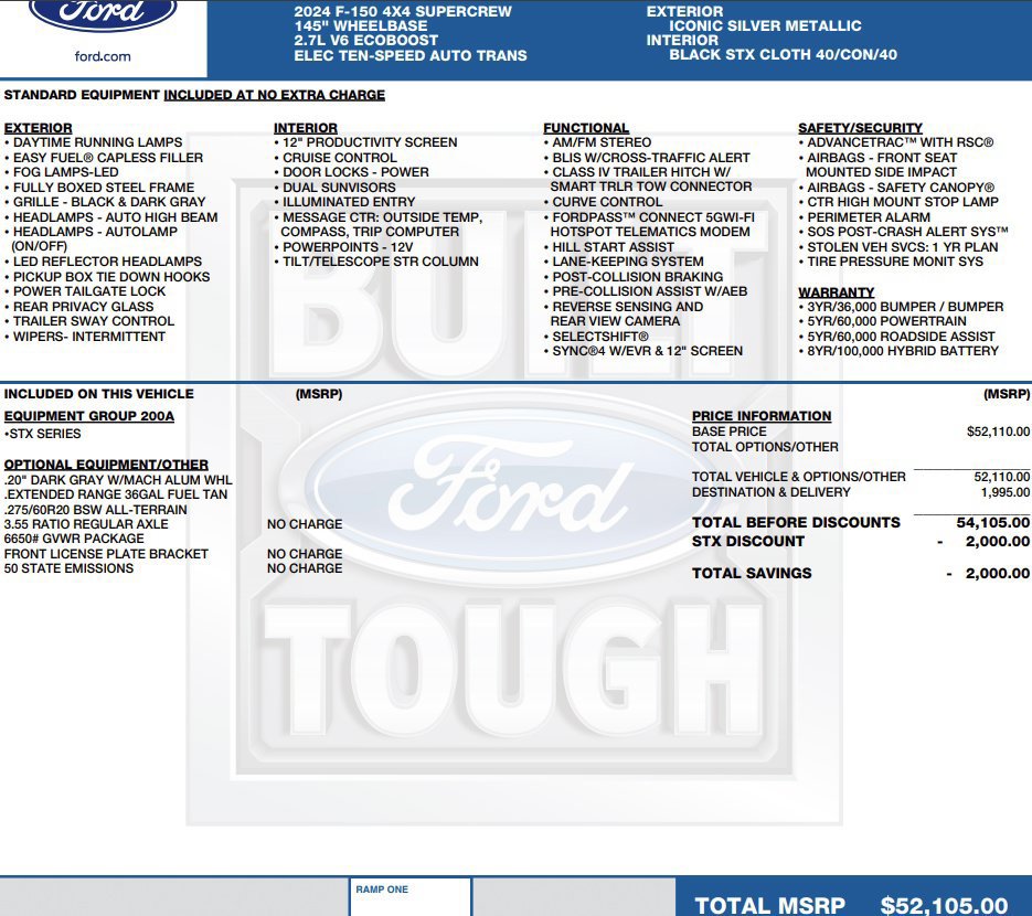Used 2024 Ford F150 STX AWD/4WD image 2