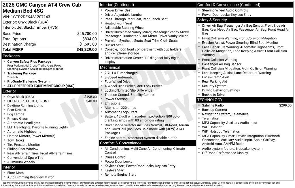 Used 2025 GMC Canyon AT4 AWD/4WD image 5