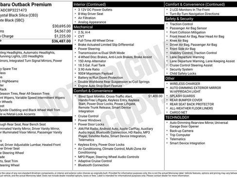 Used 2023 Subaru Outback Premium image 11