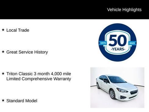 Used 2017 Subaru Impreza 2.0i AWD/4WD image 6