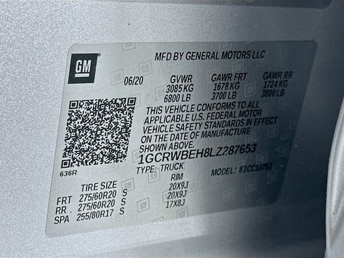 Used 2020 Chevrolet Silverado 1500 Custom w/ Custom Value Package image 12