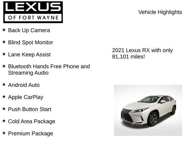 Used 2021 Lexus RX 350 AWD w/ Premium Package image 8