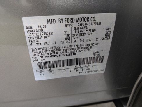 Used 2020 Ford Edge Titanium w/ Equipment Group 301A FWD image 33