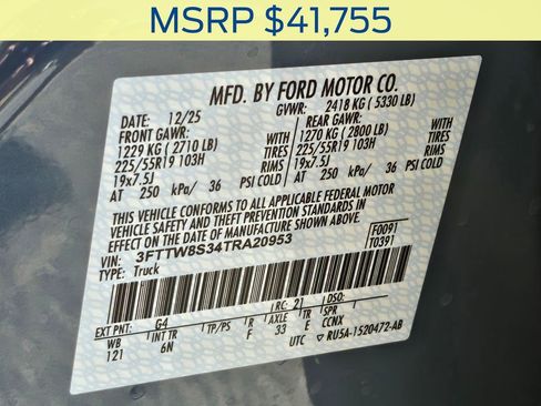 New 2026 Ford Maverick Lariat w/ 4K Tow Package image 37