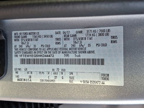 Used 2017 Ford F150 Lariat AWD/4WD image 27