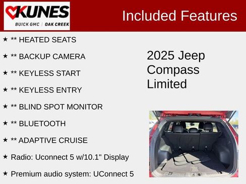 Used 2025 Jeep Compass Limited AWD/4WD image 2