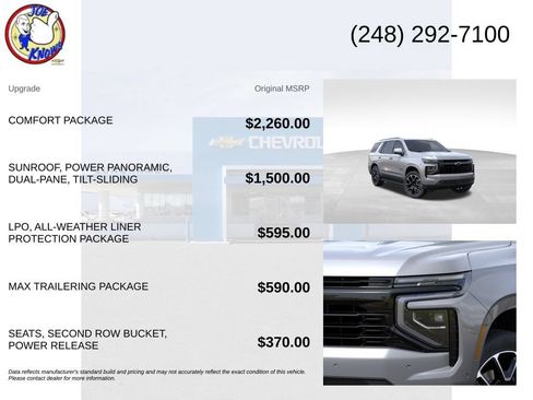 New 2026 Chevrolet Tahoe RST w/ Comfort Package AWD/4WD image 5
