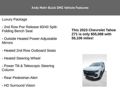 Used 2023 Chevrolet Tahoe Z71 w/ Luxury Package image 15