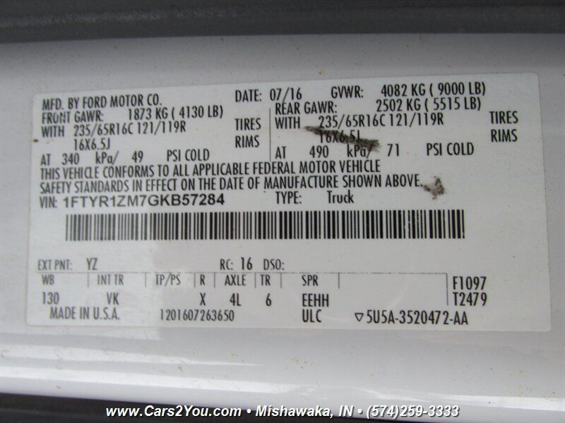 Used 2016 Ford Transit 250 130 Low Roof RWD image 23