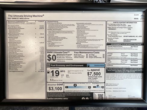 New 2027 BMW X7 M60i AWD/4WD image 37