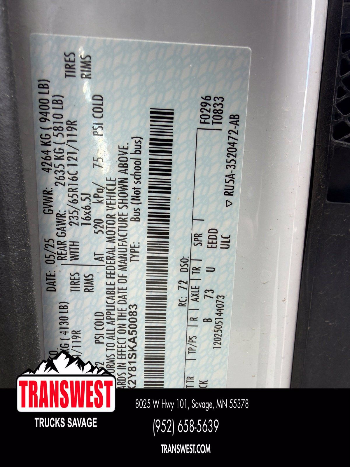 Used 2025 Ford Transit 350 XLT RWD image 8