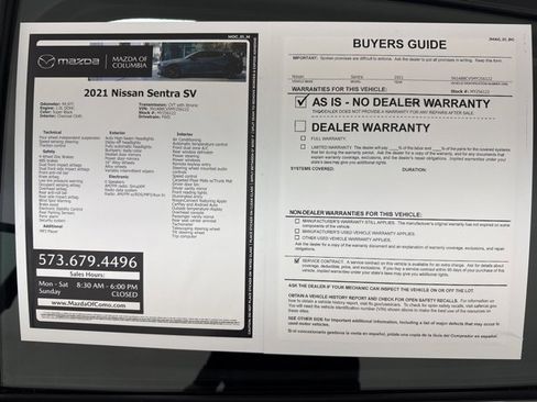 Used 2021 Nissan Sentra SV image 32