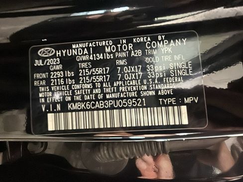 Certified 2023 Hyundai Kona SEL w/ Cargo Package AWD/4WD image 12