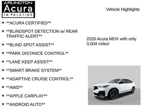 Certified 2026 Acura MDX A-Spec AWD/4WD image 7