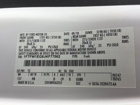 Certified 2018 Ford F150 Lariat w/ Equipment Group 502A Luxury image 9