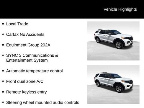 Used 2020 Ford Explorer XLT w/ Equipment Group 202A AWD/4WD image 2