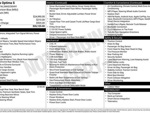 Used 2019 Kia Optima S image 2