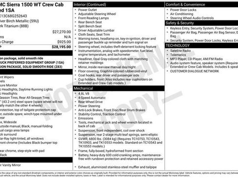 Used 2008 GMC Sierra 1500 W/T RWD image 17