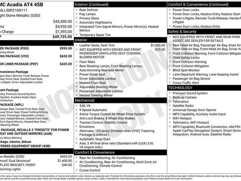 Used 2023 GMC Acadia AT4 w/ Preferred Package AWD/4WD image 42