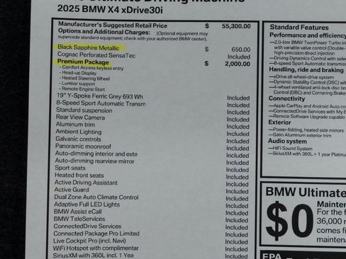 Used 2025 BMW X4 xDrive30i image 55