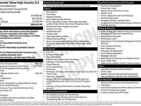 Certified 2024 Chevrolet Tahoe High Country AWD/4WD image 16