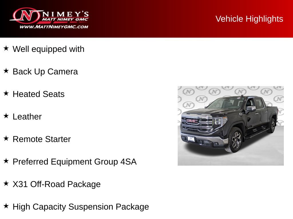 Used 2022 GMC Sierra 1500 SLT w/ X31 Off-Road Package AWD/4WD image 6