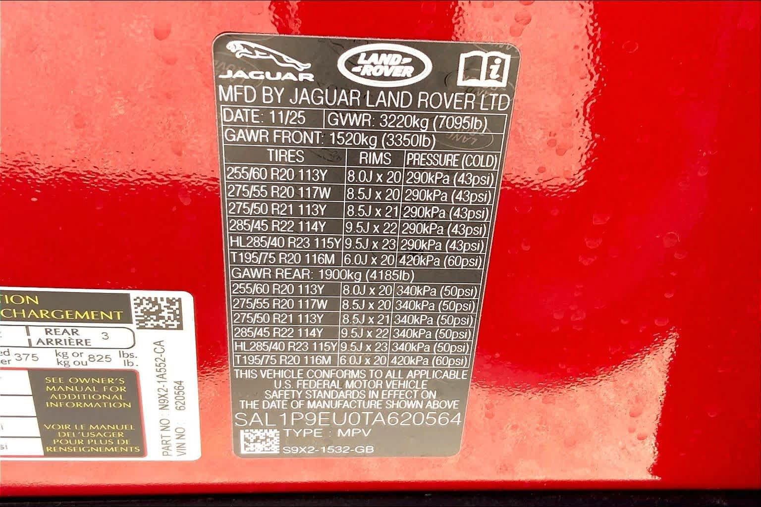 New 2026 Land Rover Range Rover Sport SE AWD/4WD image 19