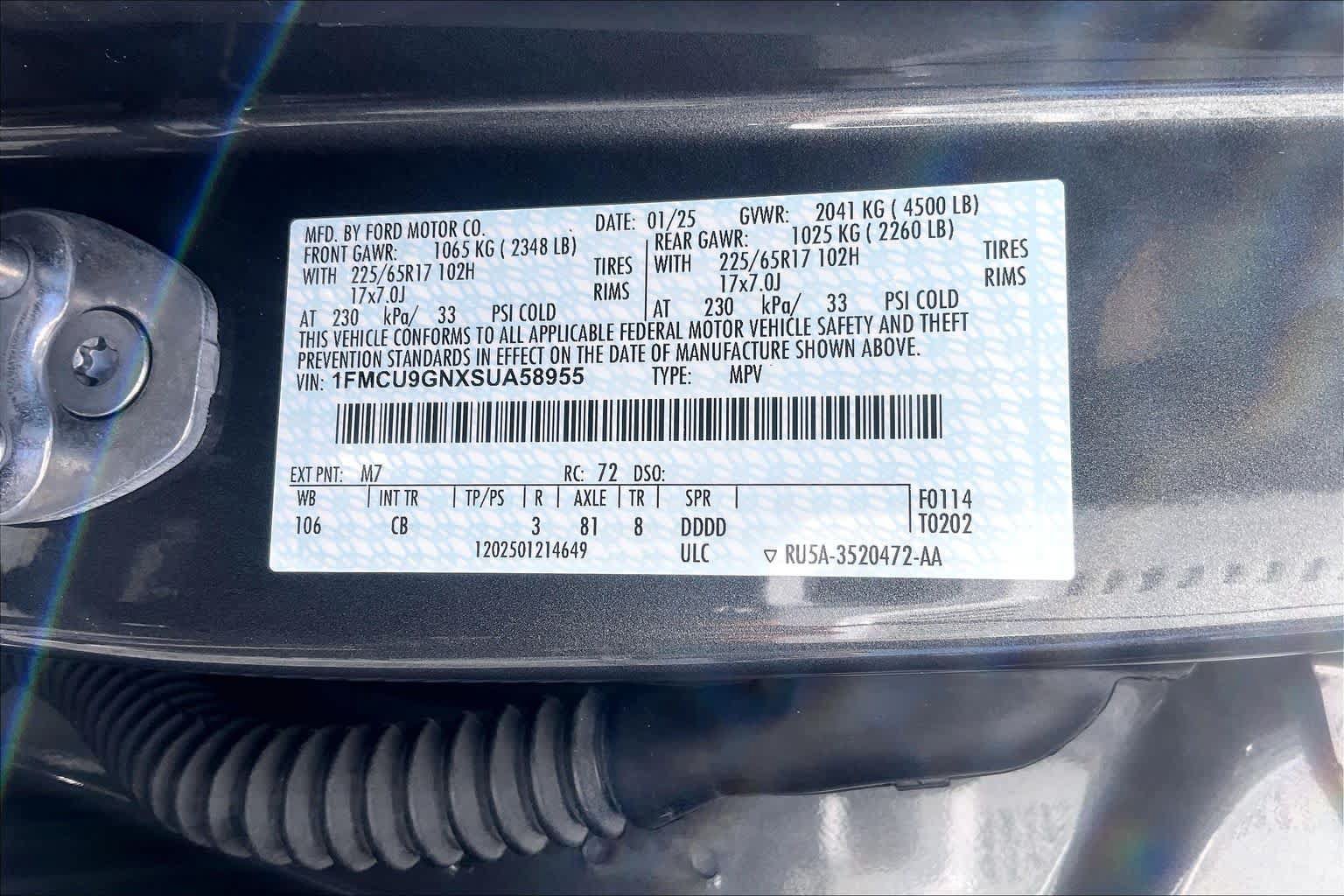 Used 2025 Ford Escape Active AWD/4WD image 34
