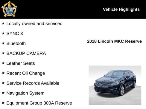 Used 2018 Lincoln MKC Reserve FWD image 2