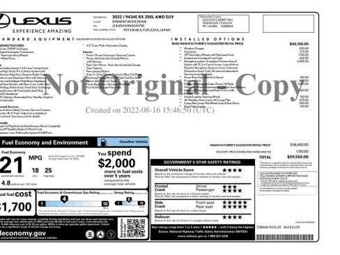 Used 2022 Lexus RX 350L Premium w/ Premium Package AWD/4WD image 3