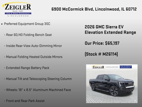 New 2026 GMC Sierra EV Elevation AWD/4WD image 6