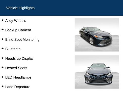 Used 2018 Toyota Camry XLE w/ Audio Package image 2