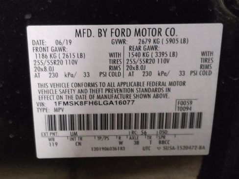 Used 2020 Ford Explorer Limited w/ Class III Trailer Tow Package AWD/4WD image 33