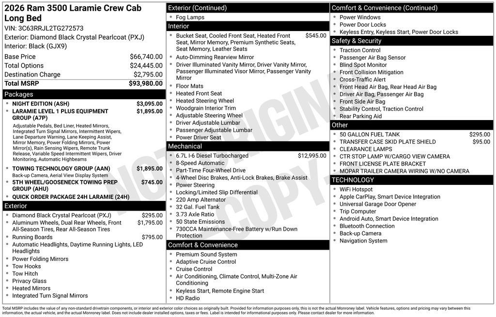 New 2026 RAM 3500 Laramie w/ Night Edition AWD/4WD image 23
