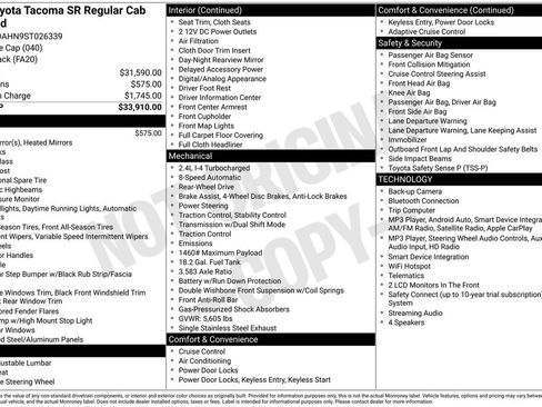 Used 2025 Toyota Tacoma SR RWD image 5