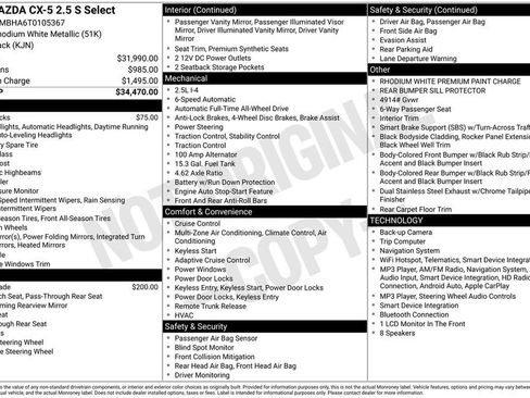 New 2026 MAZDA CX-5 Select AWD/4WD image 2