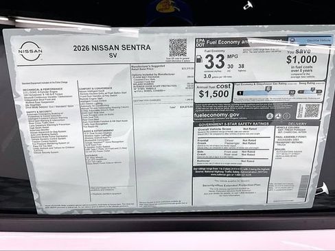 New 2026 Nissan Sentra SV image 38