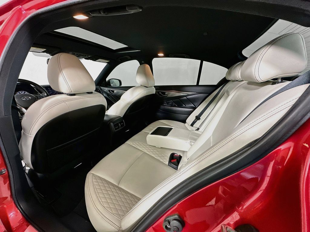 Used 2019 INFINITI Q50 Red Sport 400 w/ Carbon Fiber Package RWD image 4
