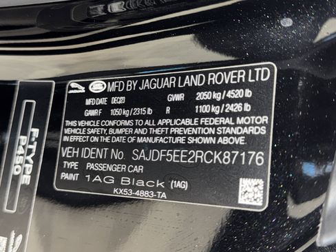 Used 2024 Jaguar F-TYPE R-Dynamic image 38