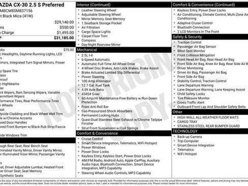 Used 2025 MAZDA CX-30 AWD 2.5 S w/ Preferred Package image 38