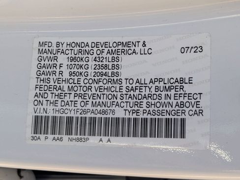 Certified 2023 Honda Accord LX image 33