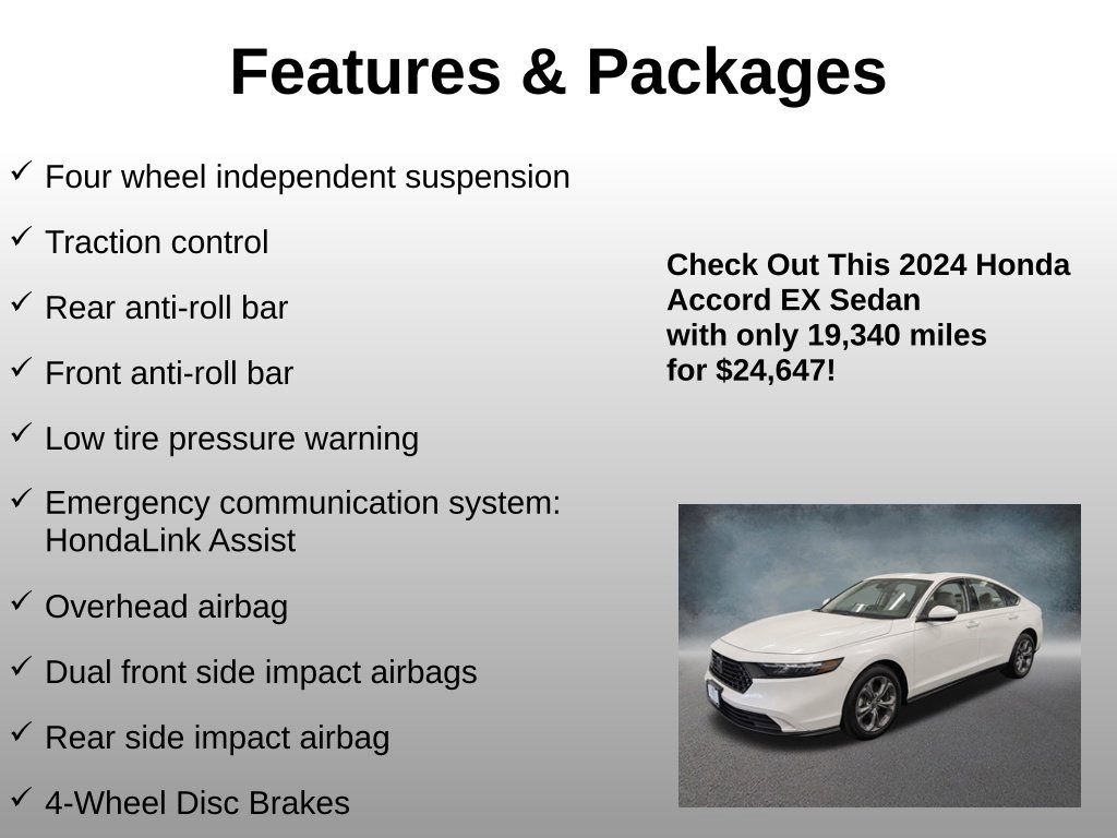 Used 2024 Honda Accord EX image 12