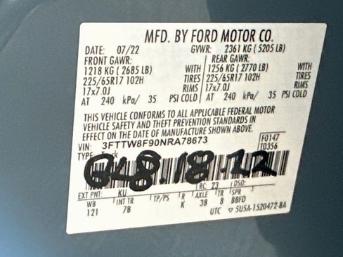 Used 2022 Ford Maverick XLT w/ Equipment Group 300A Standard AWD/4WD image 12