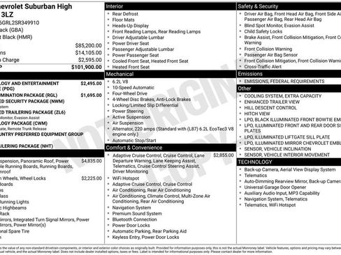 New 2025 Chevrolet Suburban High Country image 12
