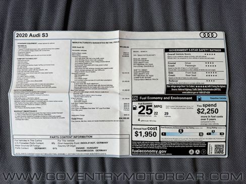 Used 2020 Audi S3 Premium Plus w/ Premium Plus Package image 19